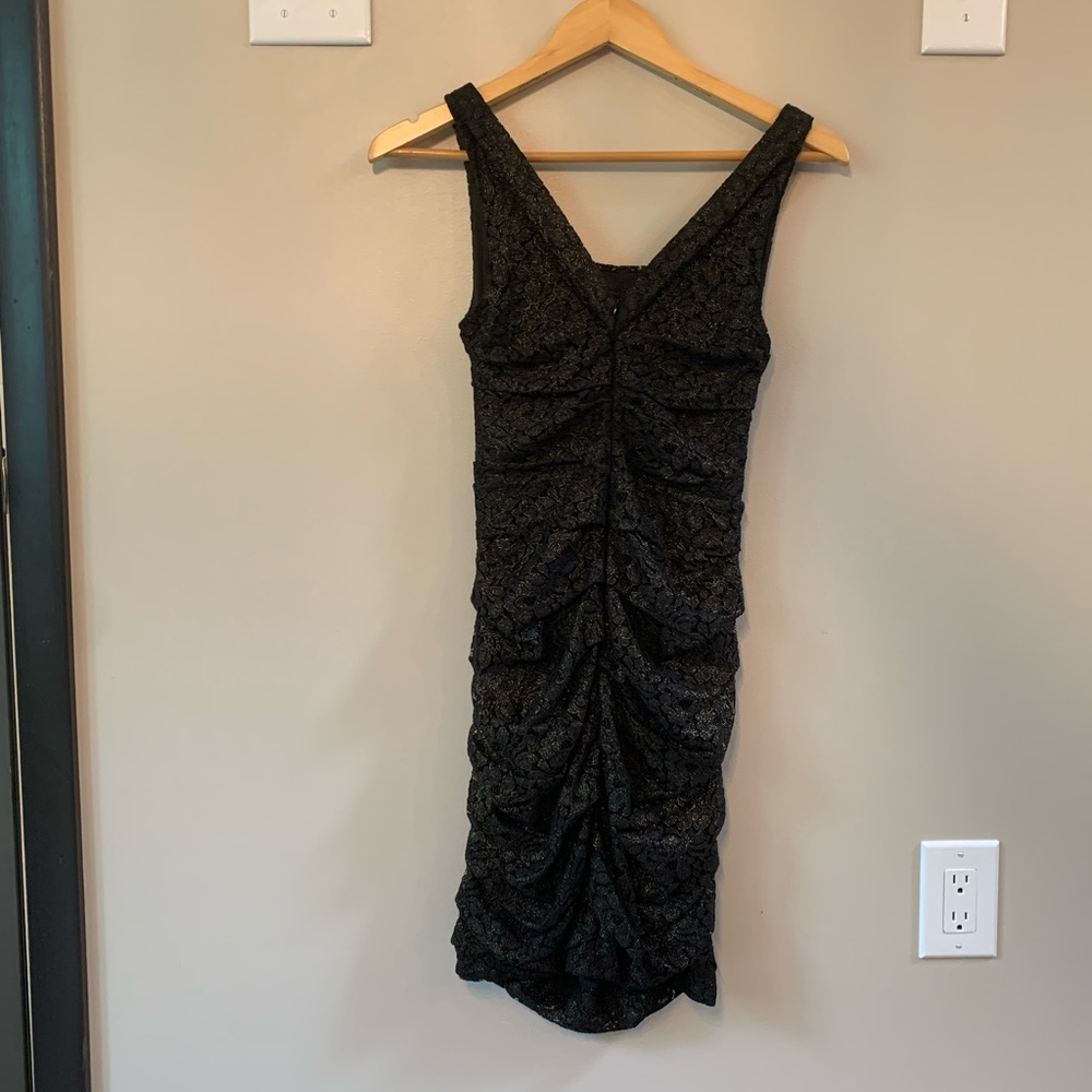 Express ruched lace dress